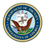 The military logo of the United States Department of the Navy.