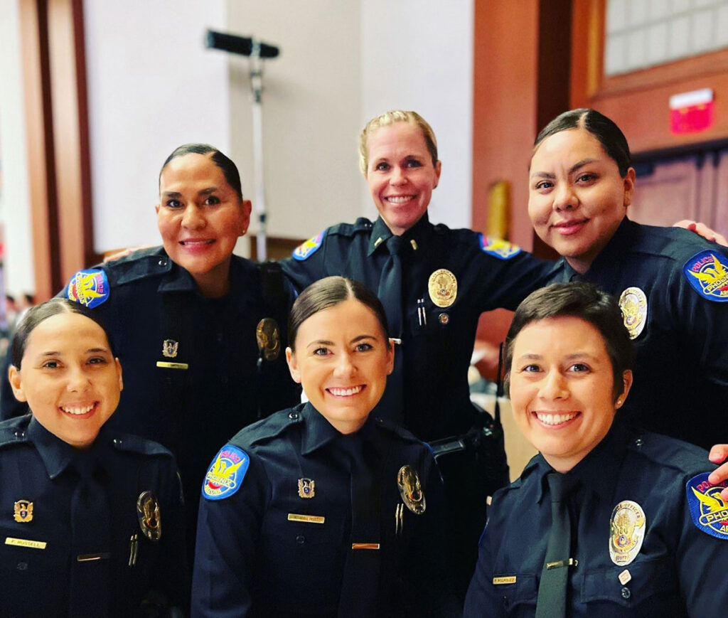 A group of smiling PHX PD women officers.