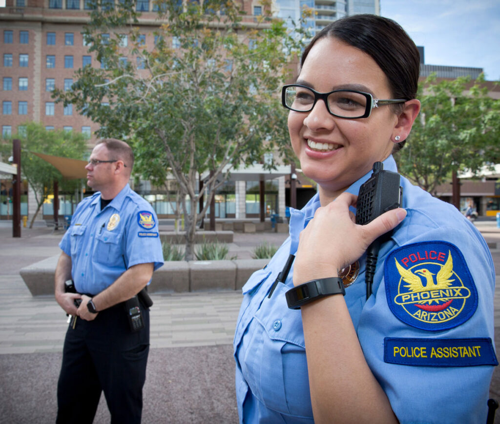 PHX PD police assistants working in Phoenix.